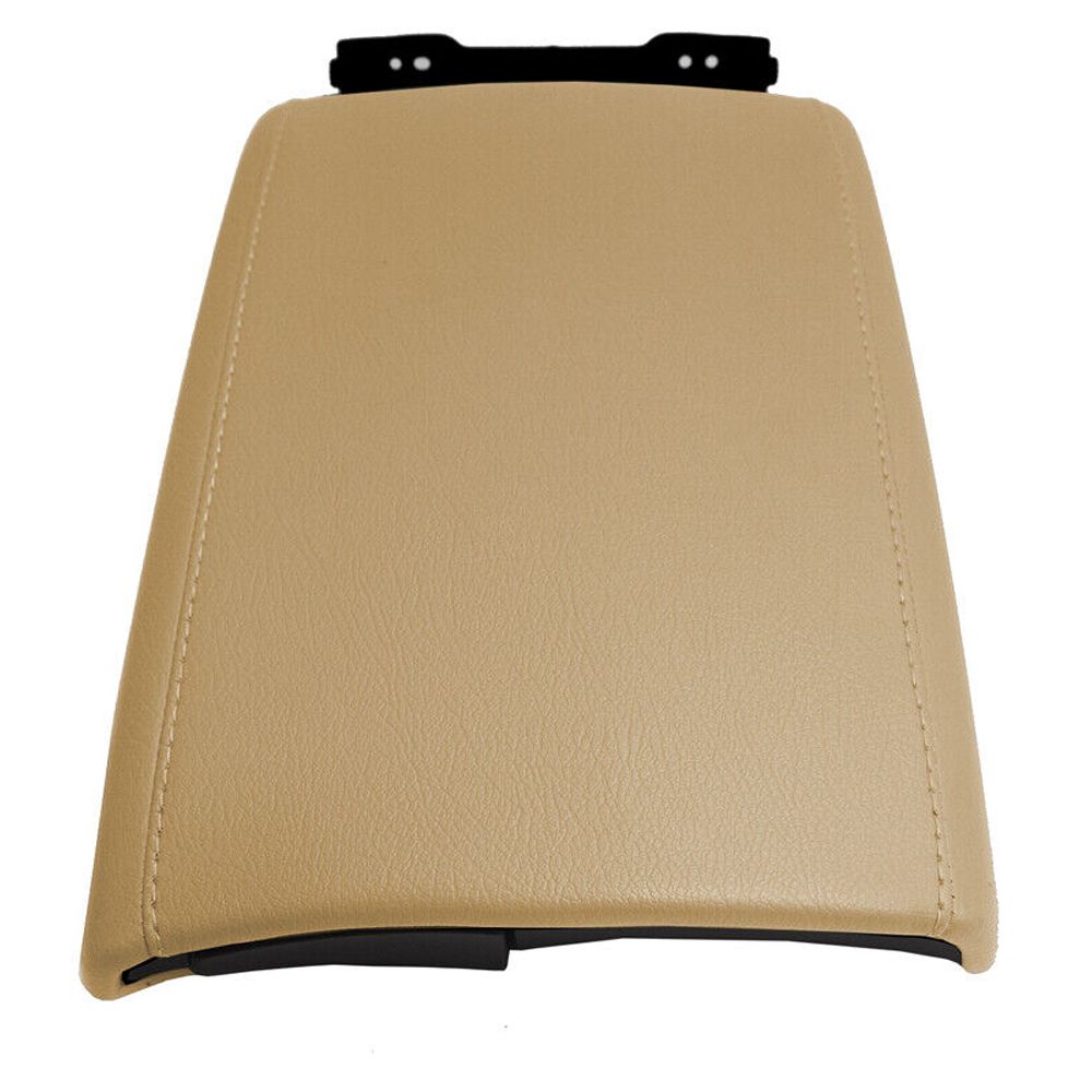 Center Console Lid Armrest Cover PVC Leather For 16-20 RX350 Sport Utility Beige