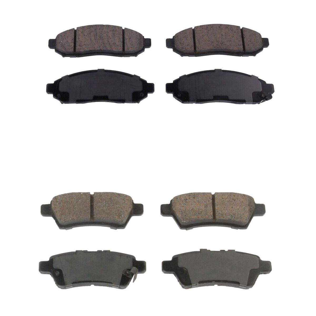For 2006-2012 Pathfinder S Sport Utility Front And Rear Ceramic Brake Pad Set