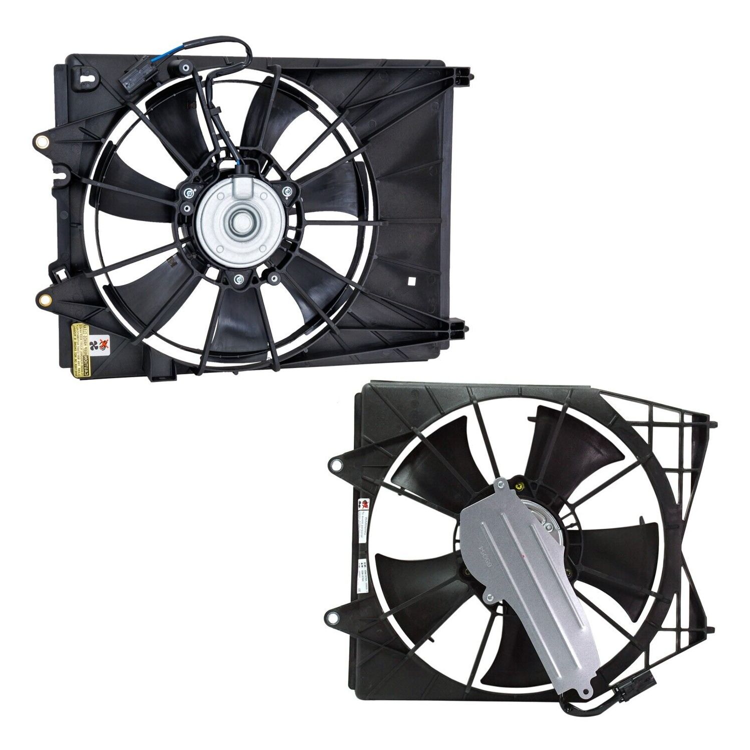 Cooling Fan Assemblies Set Of 2 Driver & Passenger Side Left Right For Tlx Pair