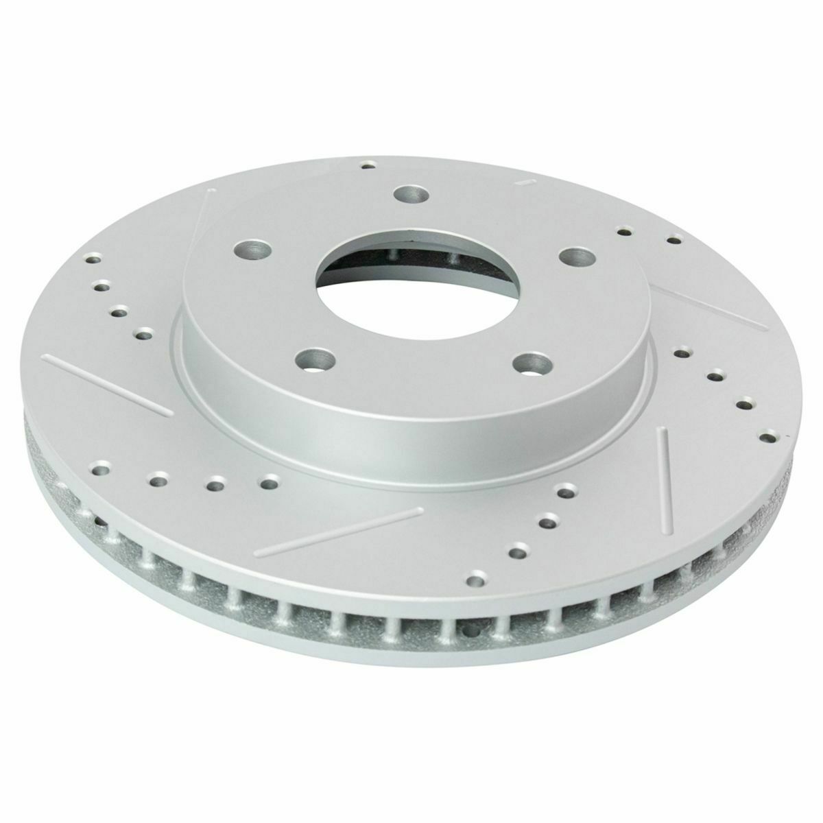 For Chevy GMC Olds Metallic Brake Pad & Performance Drilled Slotted Rotor Kit
