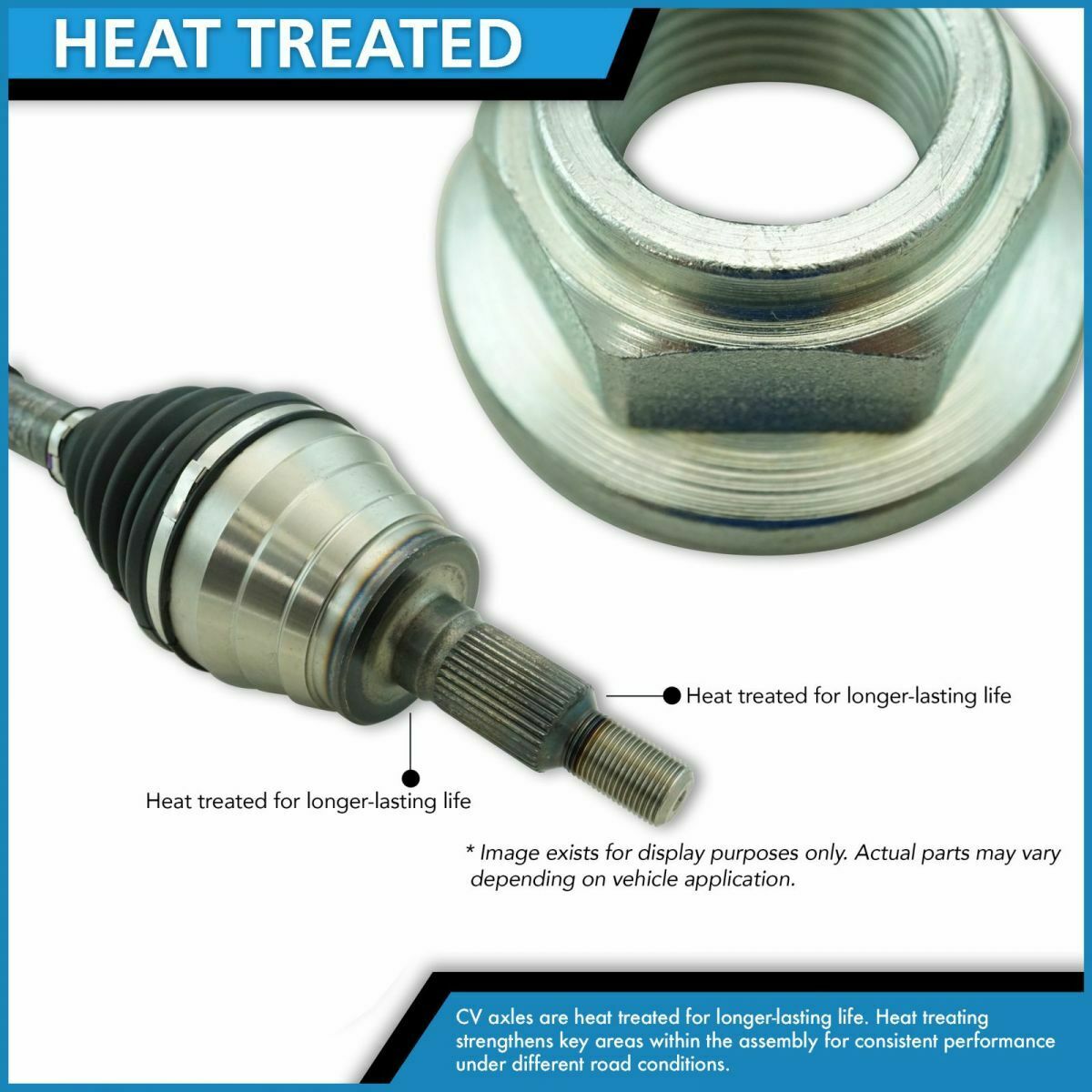 Complete CV Axle Shaft Outer Front Pair For 1999-2005 Chevrolet Suzuki XL7