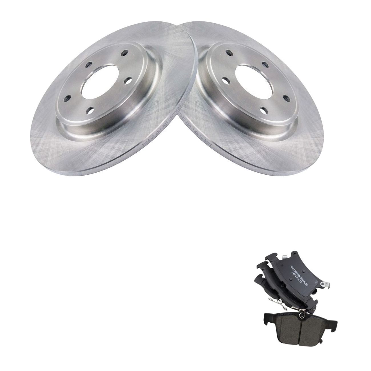 For 18-19 Pacifica Hybrid Touring L Rear Ceramic Disc Brake Pad & Rotor Kit W/