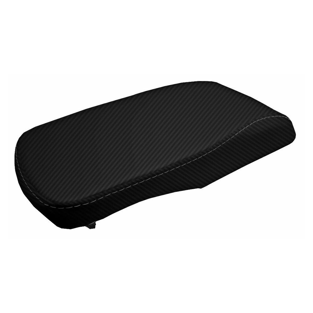 Console Lid Armrest Cover Carbon Fiber For 2013-2018 Toyota Avalon Sedan Black