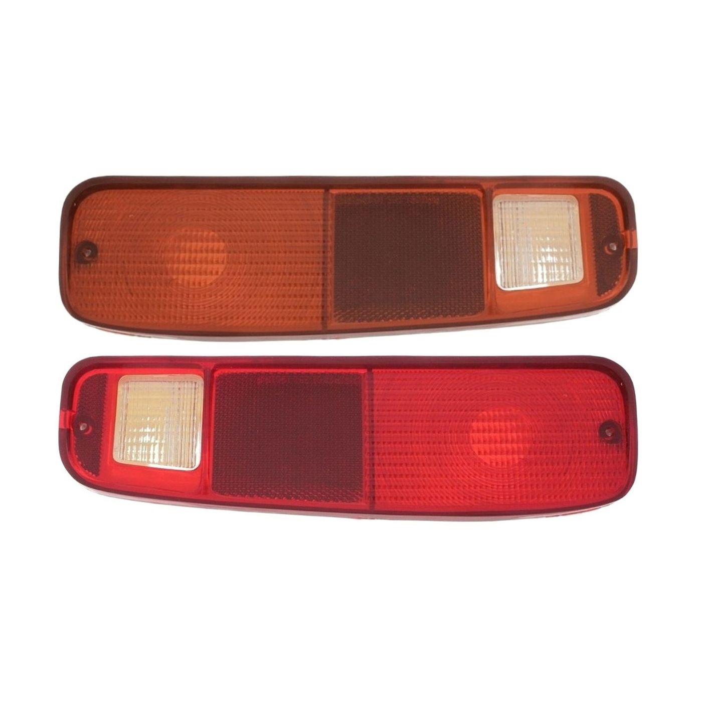 Taillights Lenses Only Pair Set For 74-91 Ford F-Series Pickup Truck E-Series