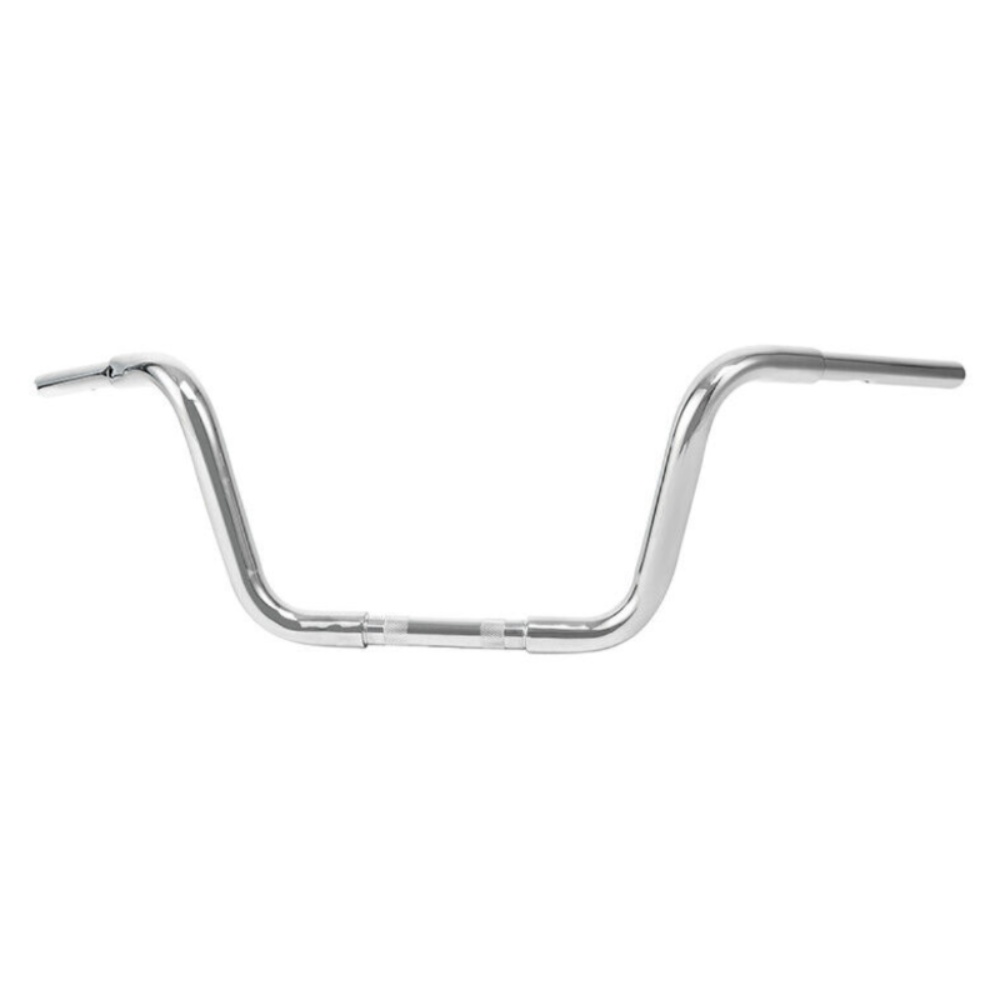 Chrome 10" Rise Ape Hanger Bar 1 1/4" Handlebar For Harley-Davidson FLST FXST