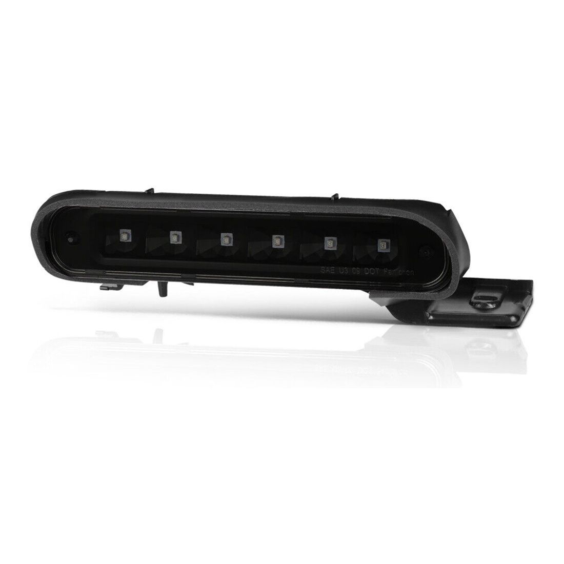 Fits 2012-2018 Ford Flex [Black/Smoke] Full LED Third 3rd Brake Light Tail Lamp