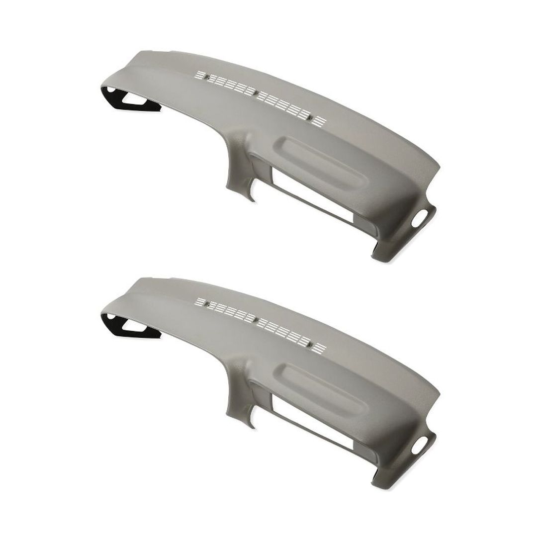 2 Sets Of - Molded Dash Cover Overlay For Cadillac Chevrolet GMC SUVs C Grey