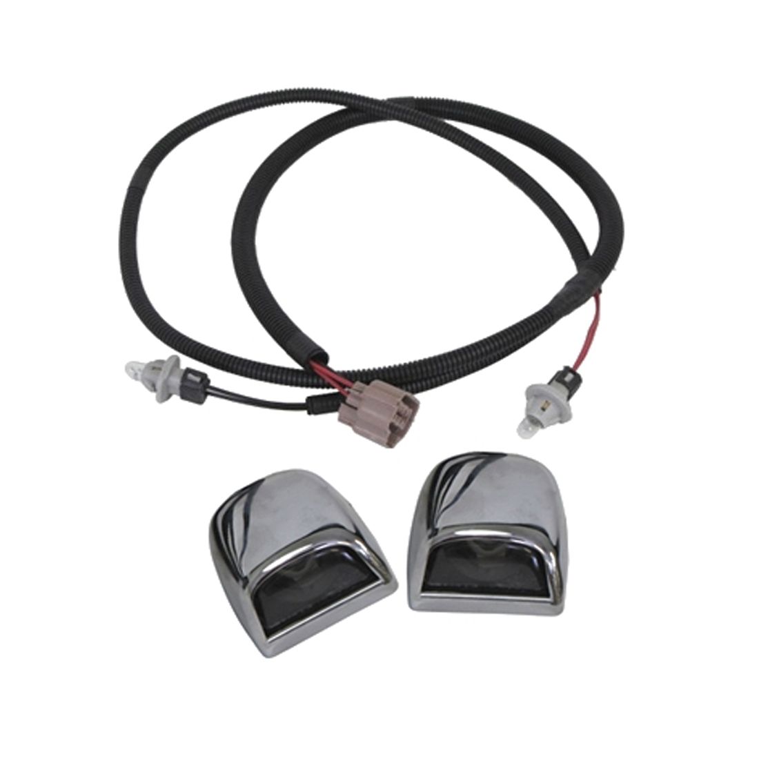 For 06 Suburban 1500 Sport Utility Rear Bumper License Plate Light Lens Harness