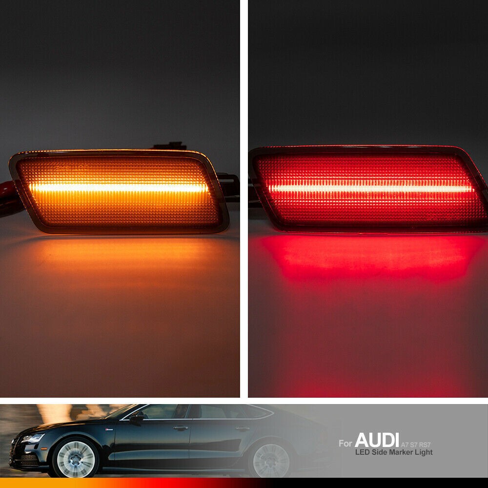 4x Smoked LED Front&Rear Side Marker Lights