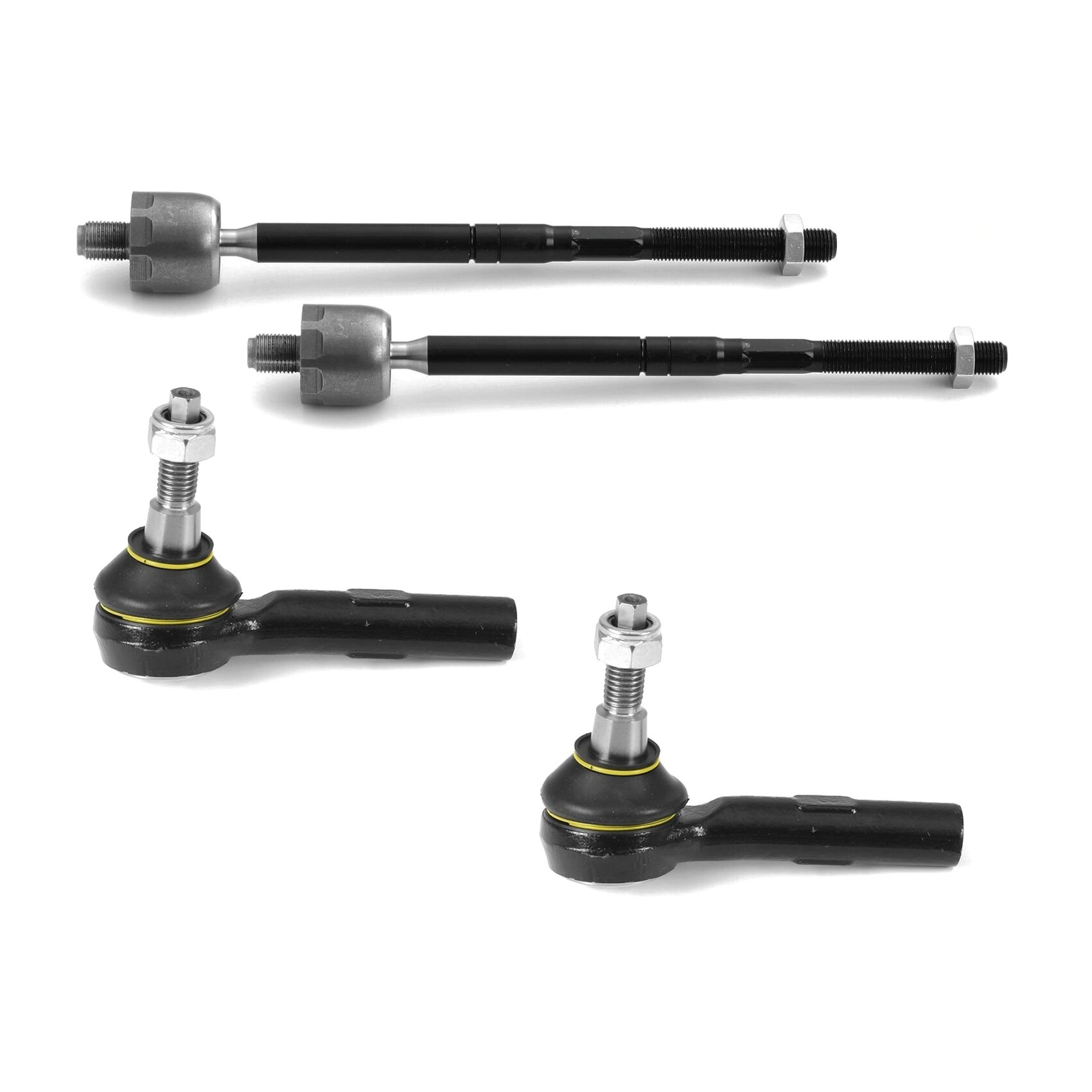 4 PCS Inner And Outer Tie Rod End Kit EV800278, ES80786
