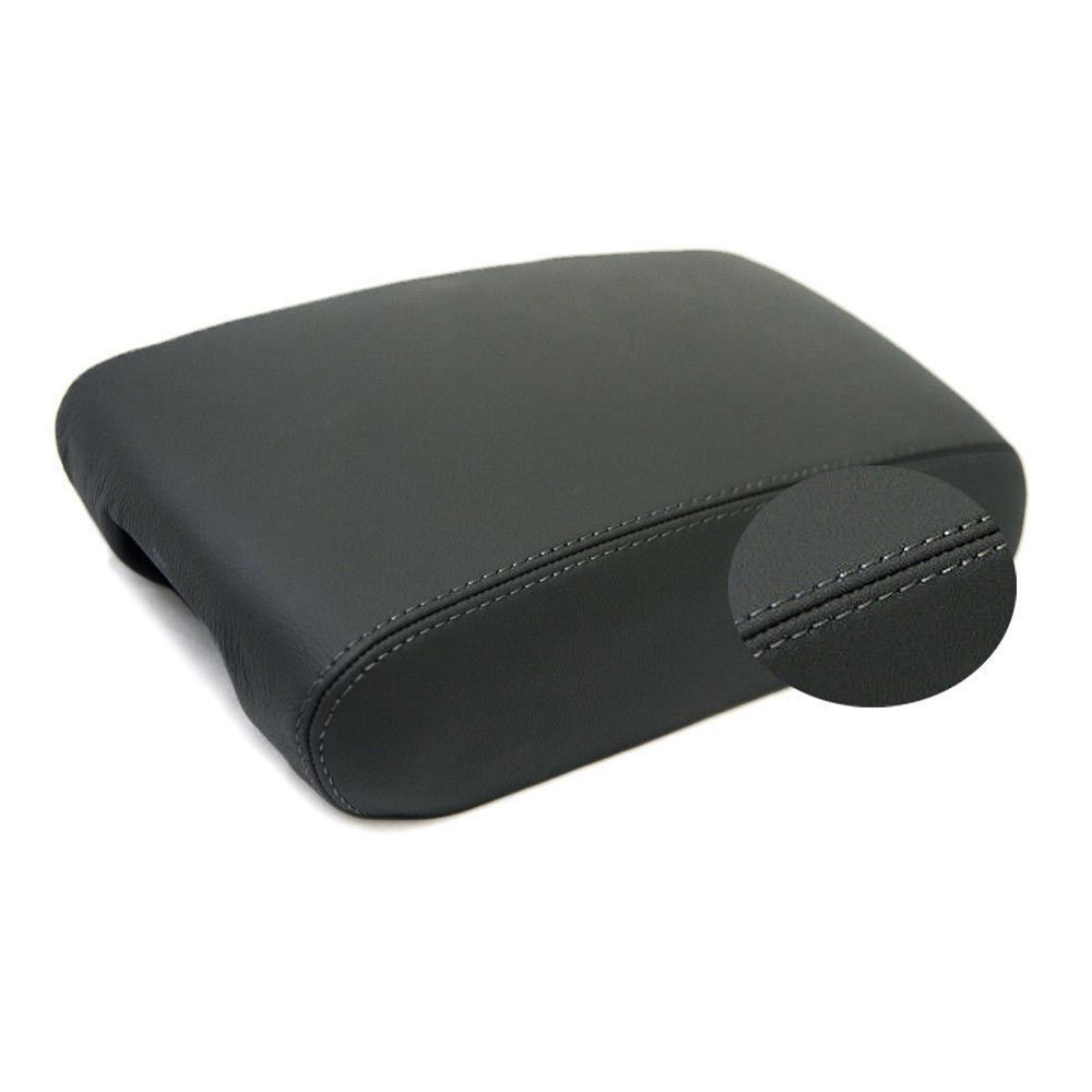 Console Armrest PVC Leather Cover For 11-19 Durango 11-19 Grand Cherokee Black