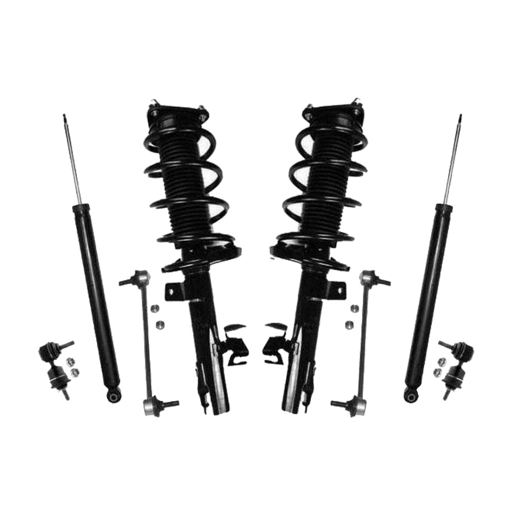 Front Complete Struts Rear Shocks Front And Rear Sway Bar Links Mazda 3 04-2009