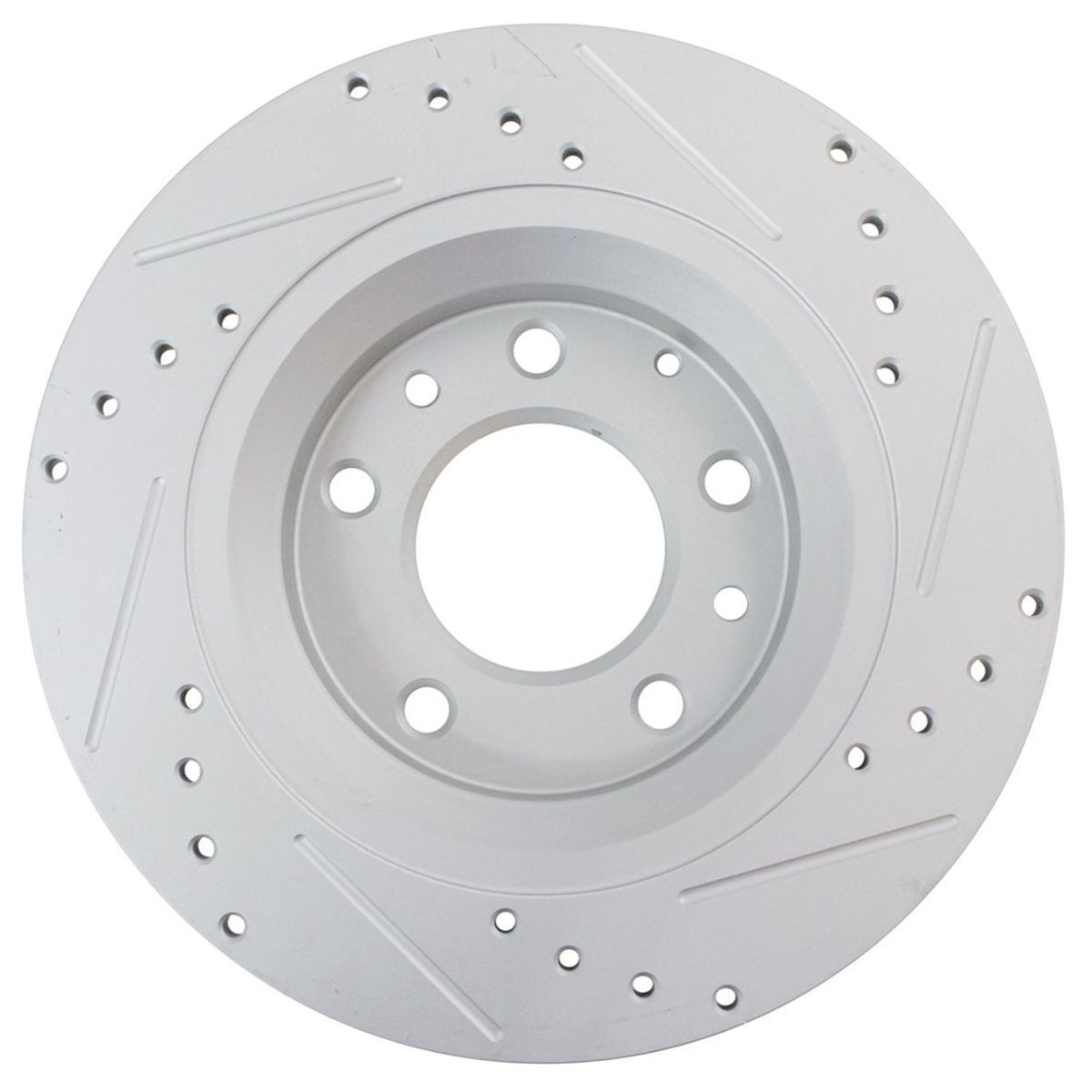 Brake Rotor Drilled Slotted Rear G-Coated