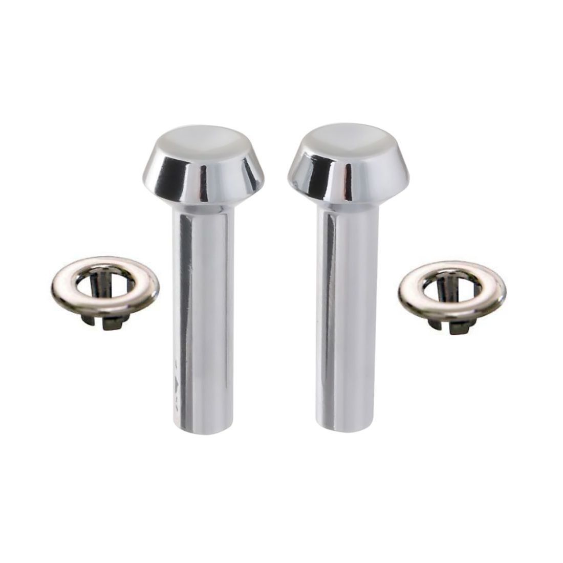 For 1964-1966 Mustang Hardtop Mercury 1965 Comet U/K Chrome Door Lock Knob Set