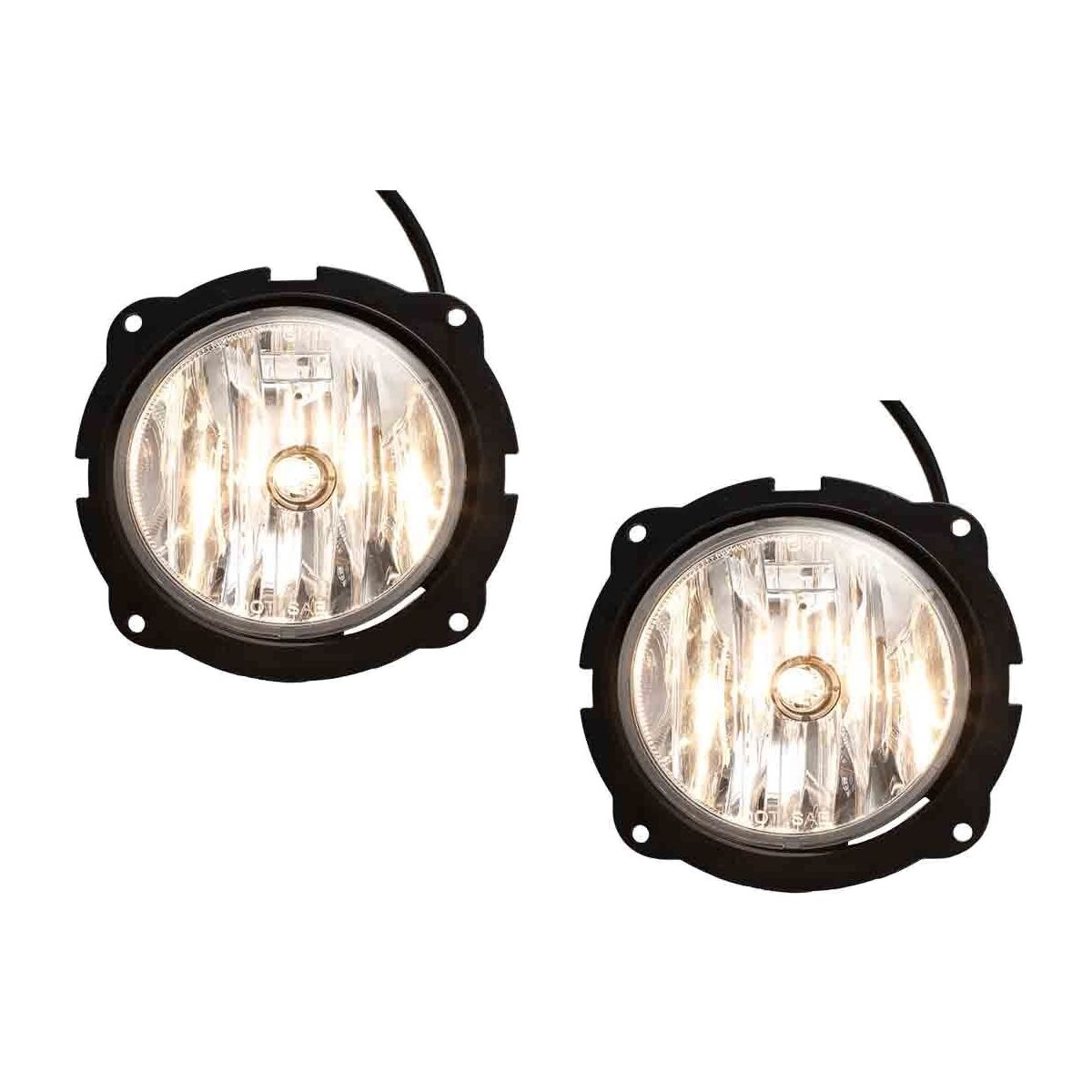 Pair Fog Lights For Ford 2007-2012 Escape Clear Lens Lamps W/Wiring+Switch Kit