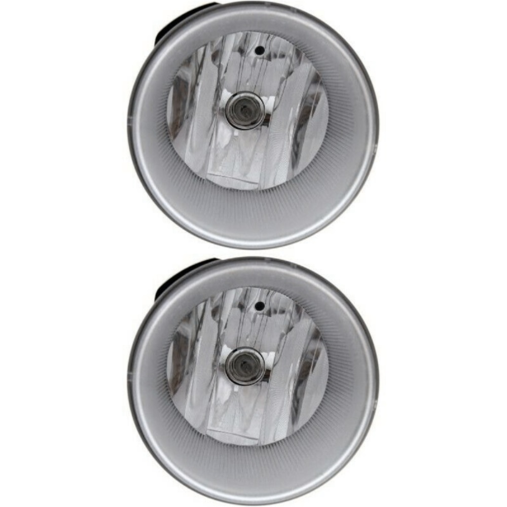 Set Of 2 Clear Lens Fog Light For 11-13 Durango 11-13 Compass LH & RH W/ Bulbs
