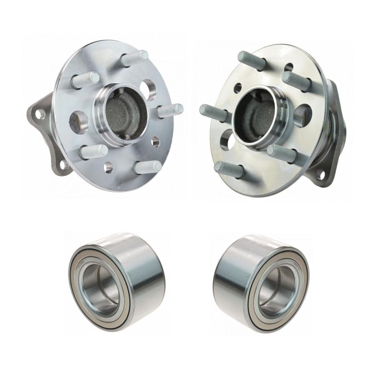 4pc Wheel Bearing & Hub Assembly Set For Toyota Camry Highlander
