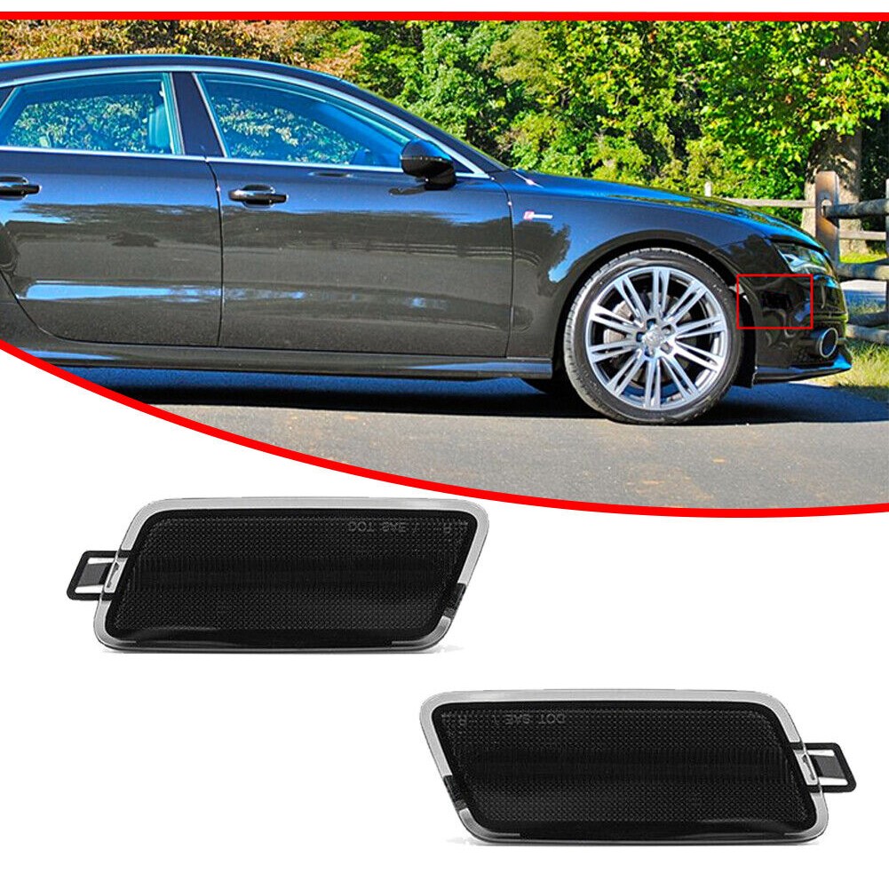 Smoked Front Fender Side Marker Lights Kit