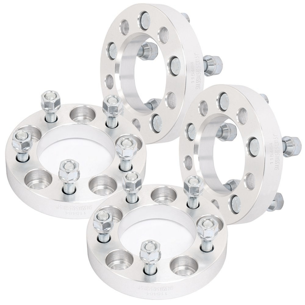 4P 1" 25mm Thick 5x4.5 To 5x4.5 5x114.3 Wheel Spacers For Jeep Patriot Compass