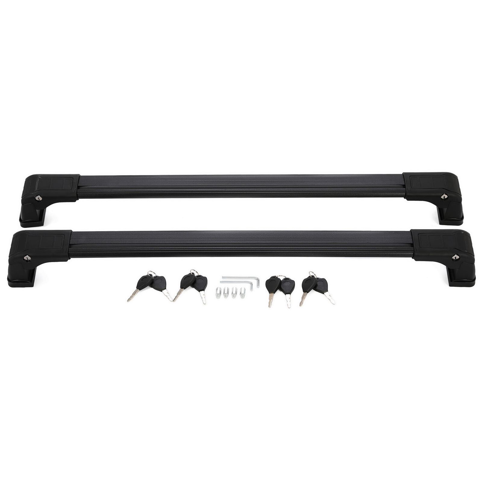 2Pcs For 07-15 5 Grand Touring Aluminum Roof Rack Cross Bars Cross Rail Black