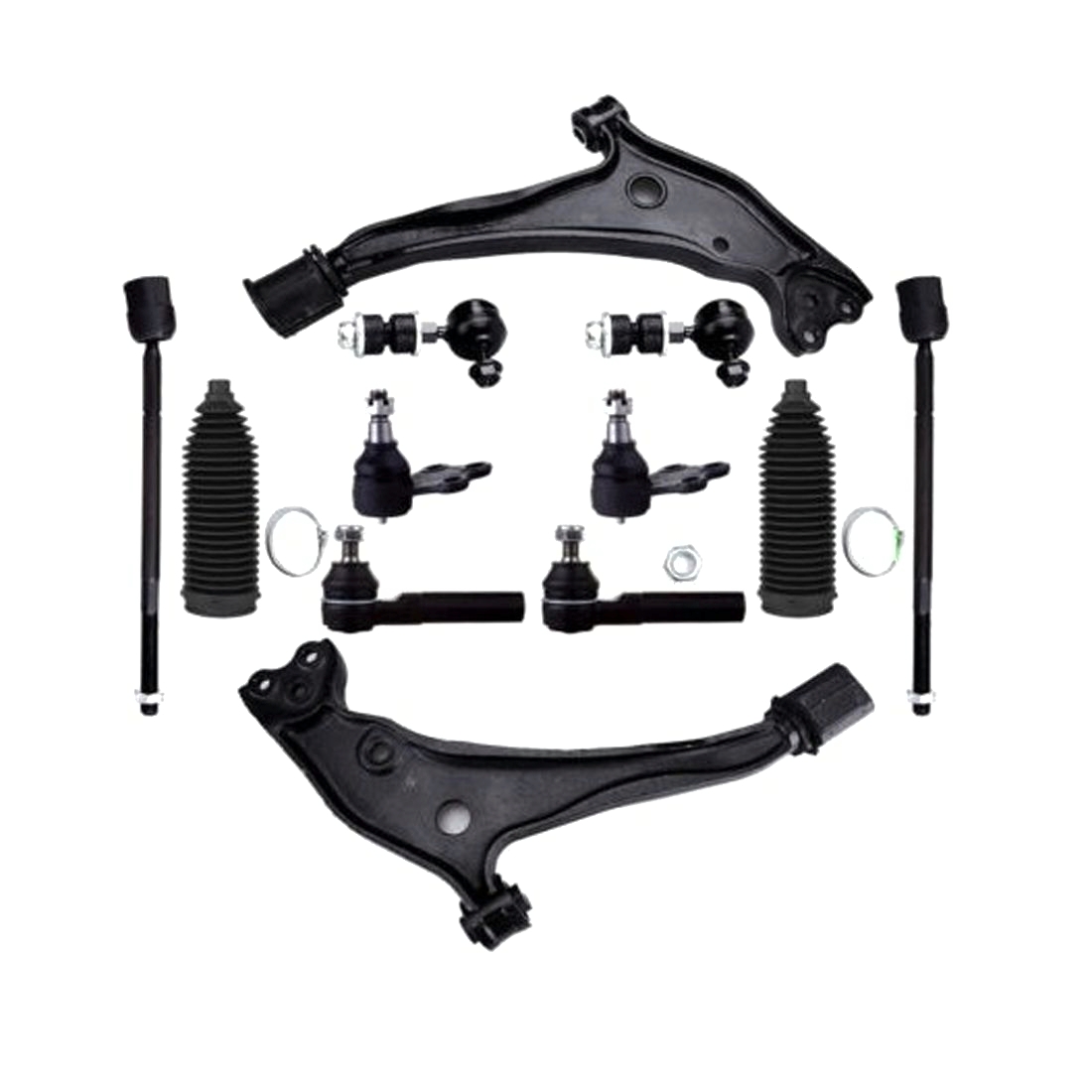 12x Front Lower Control Arm Ball Joints Sway Bars For 1999-2002 Mercury Villager