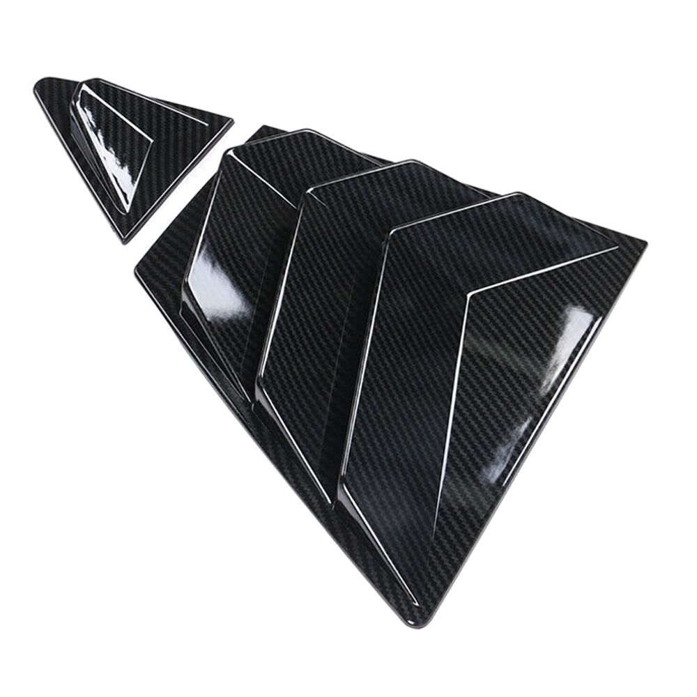 Fits 20-23 Toyota Corolla Side Window Louver Visor Guards 4PC Carbon Fiber Print