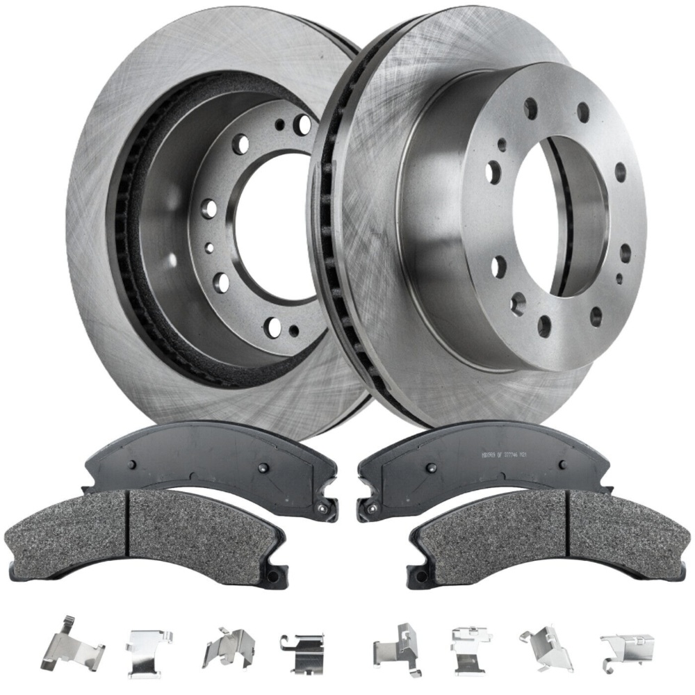 Disc Brake Rotor And Pad Kit For 2011 Chevrolet Silverado 2500 HD Front