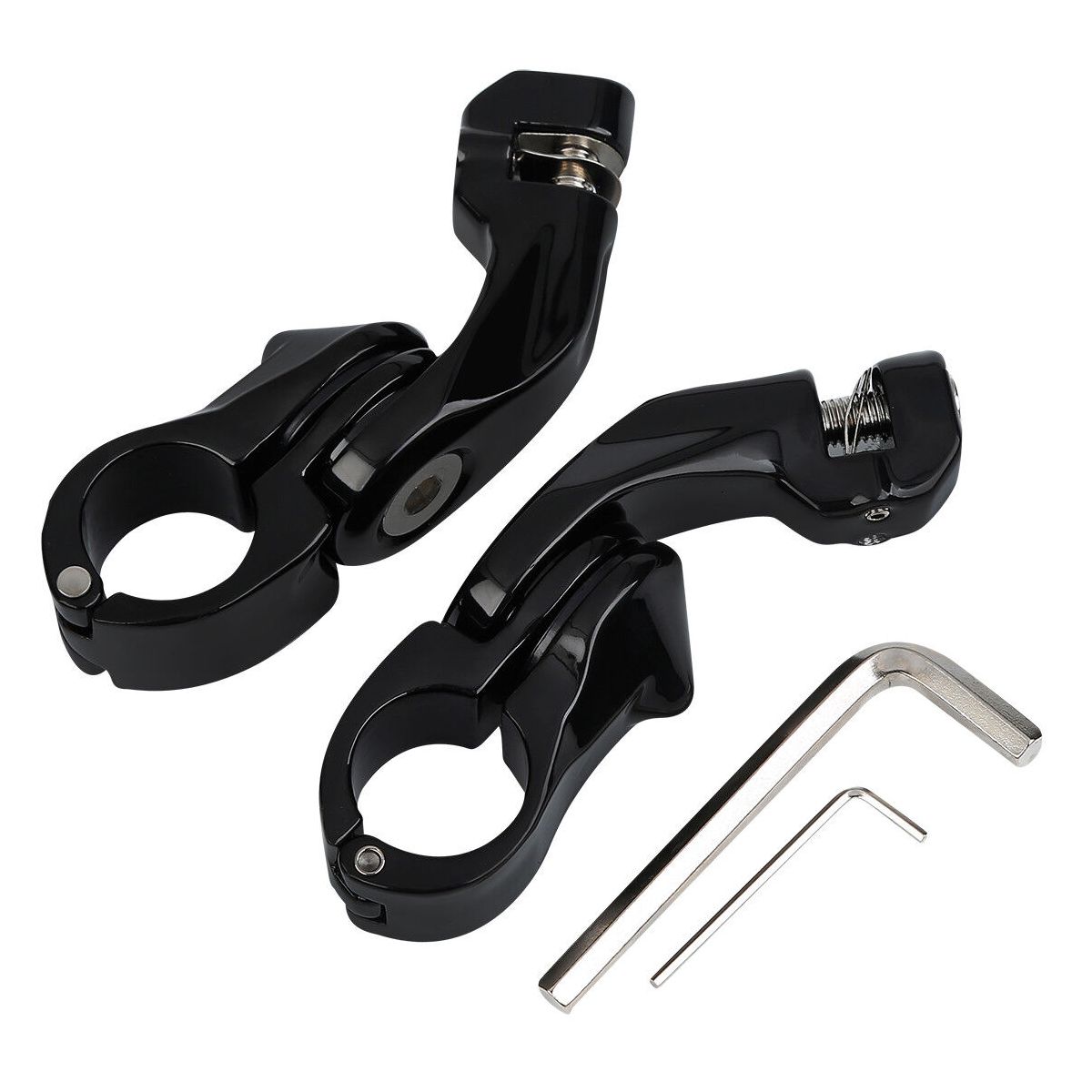 For 11-13 Blackline 1.25" Adjustable Highway Short Angled Foot Peg Mount Kit