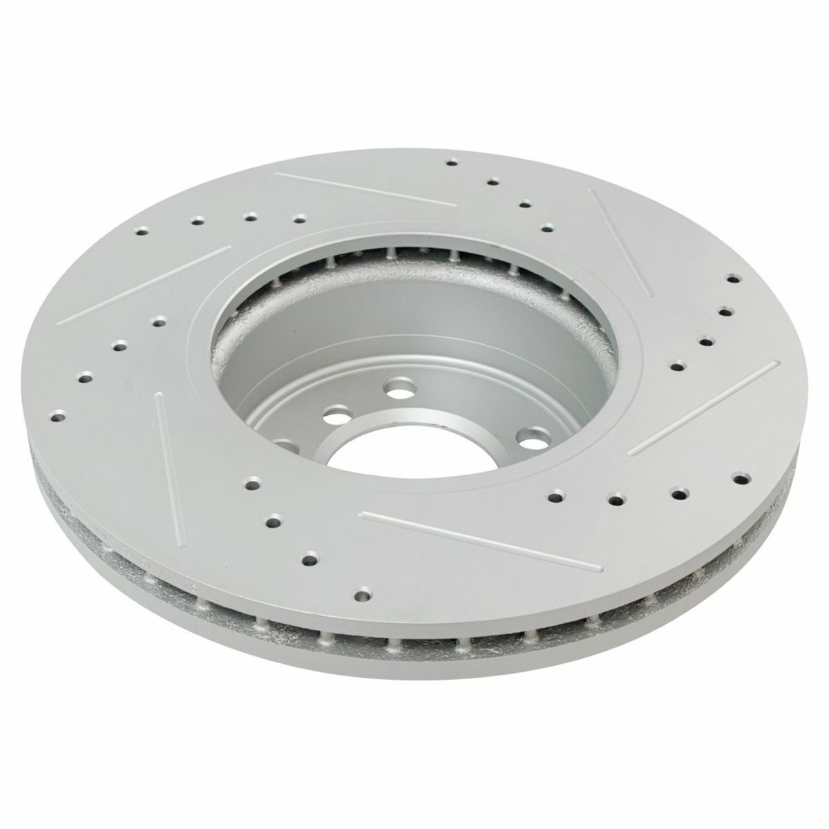 Performance Brake Rotor Drilled Slotted Front G-Coated Pair For BMW