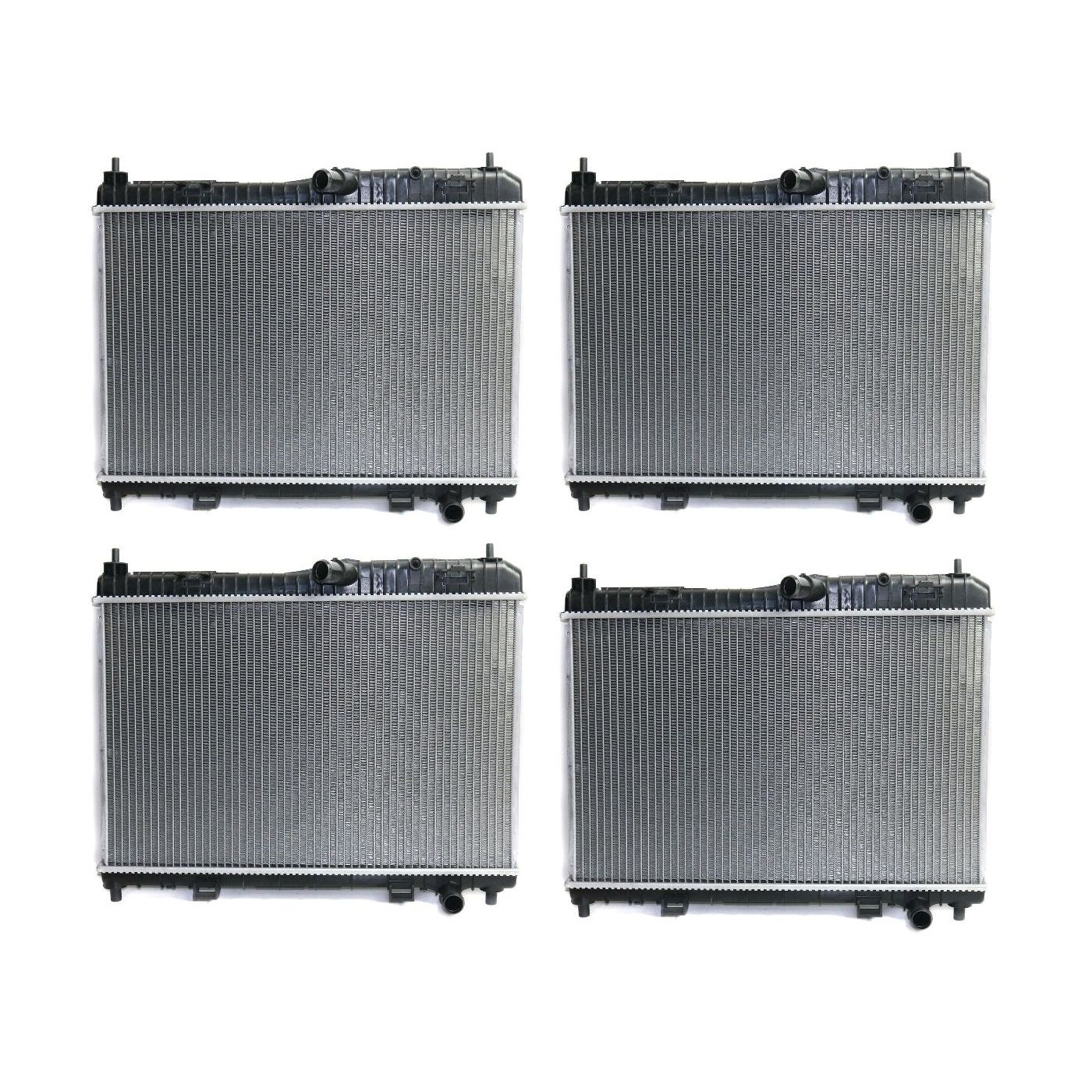 4 Sets Of - Aluminum Radiator For 11-18 Fiesta Hatchback 11-18 Fiesta Sedan 1.6L Non