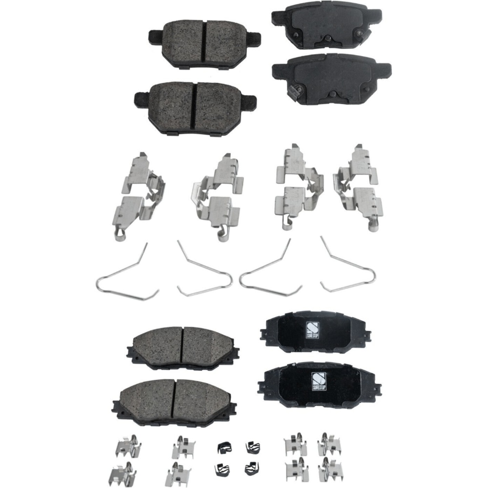 Front And Rear Ceramic Brake Pad Set For 2017-2018 Toyota Corolla IM