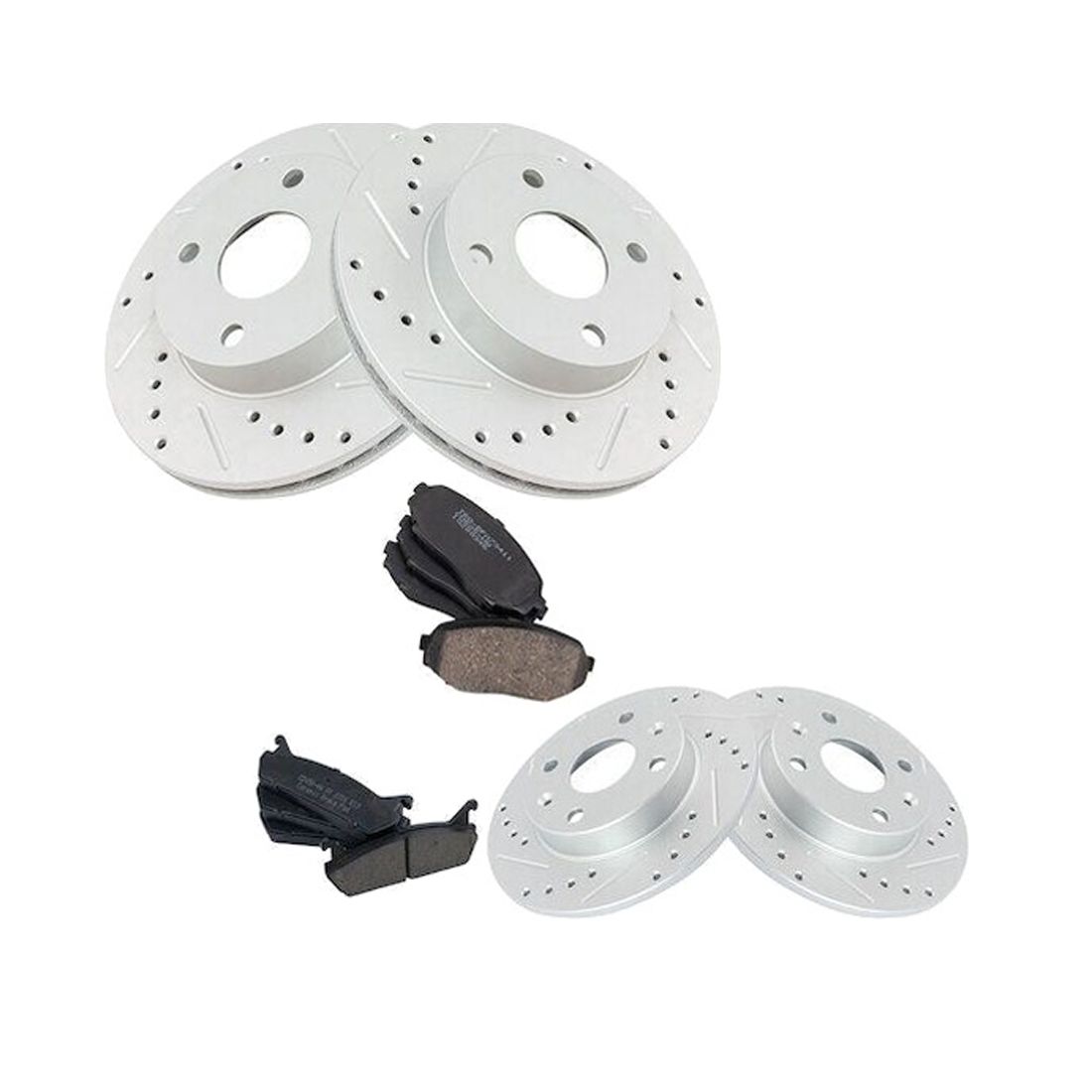 For 1990-1993 Mazda Miata Convertible Brake Pad And Rotor Kit Front And Rear