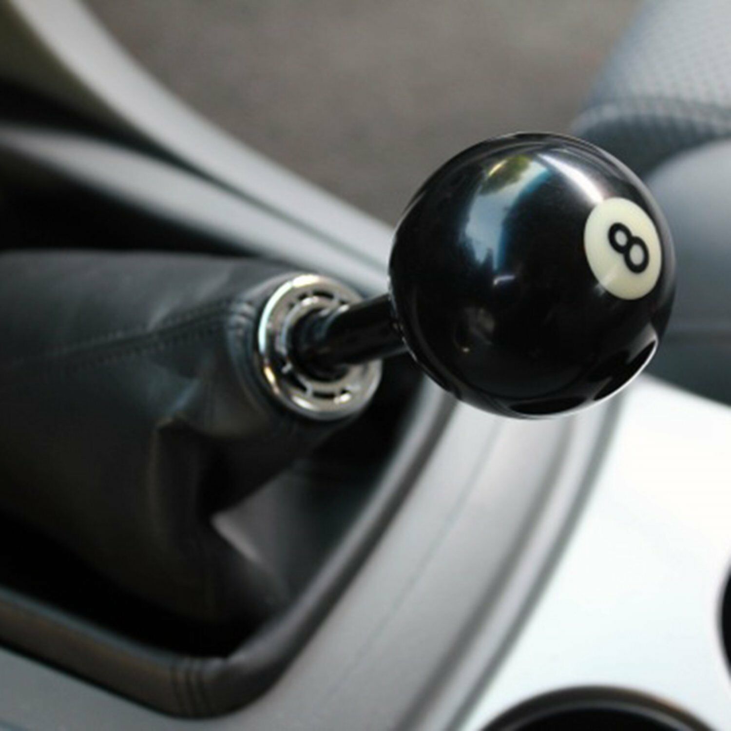 8 Eight POOL BILLIARD BALL Custom GEAR SHIFTER SHIFT KNOB Car Lever Black