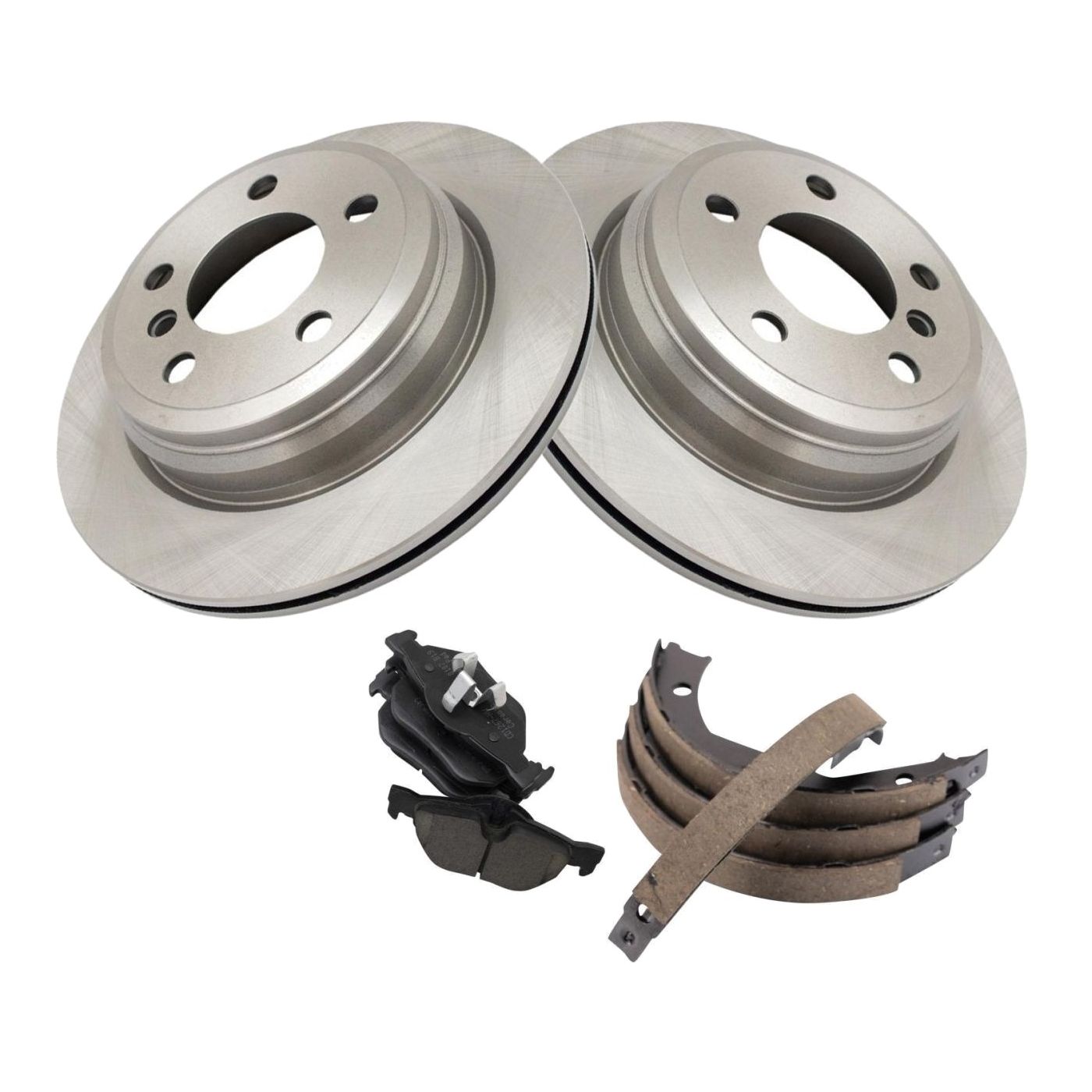 For 2013 BMW 328i XDrive Base Coupe Rear Ceramic Brake Pad & Rotor Kit