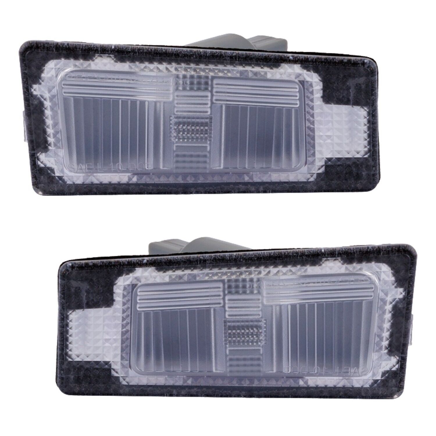 Pair Set Of 2 License Plate Lights Driver & Passenger Side Sedan Left Right