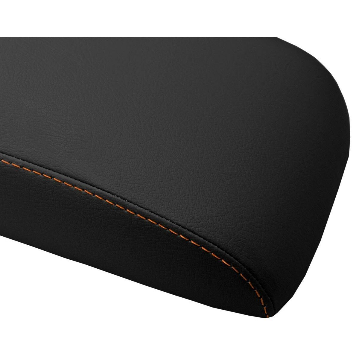 Console Lid Armrest Cover Leather For 07-11 Element Sport Utility Orange Stitch