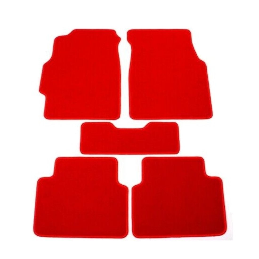 For 94-01 Integra Sedan Car Floor Mats Liner Front & Rear Nylon Red Carpet 5PC