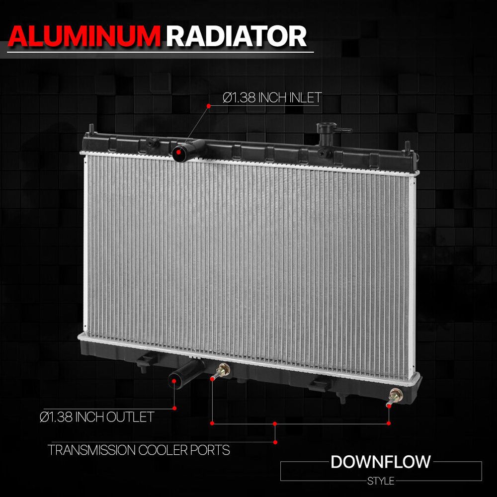 For Nissan A86536-13431ARMEO Aluminum Core Factory Replacement Radiator-13431