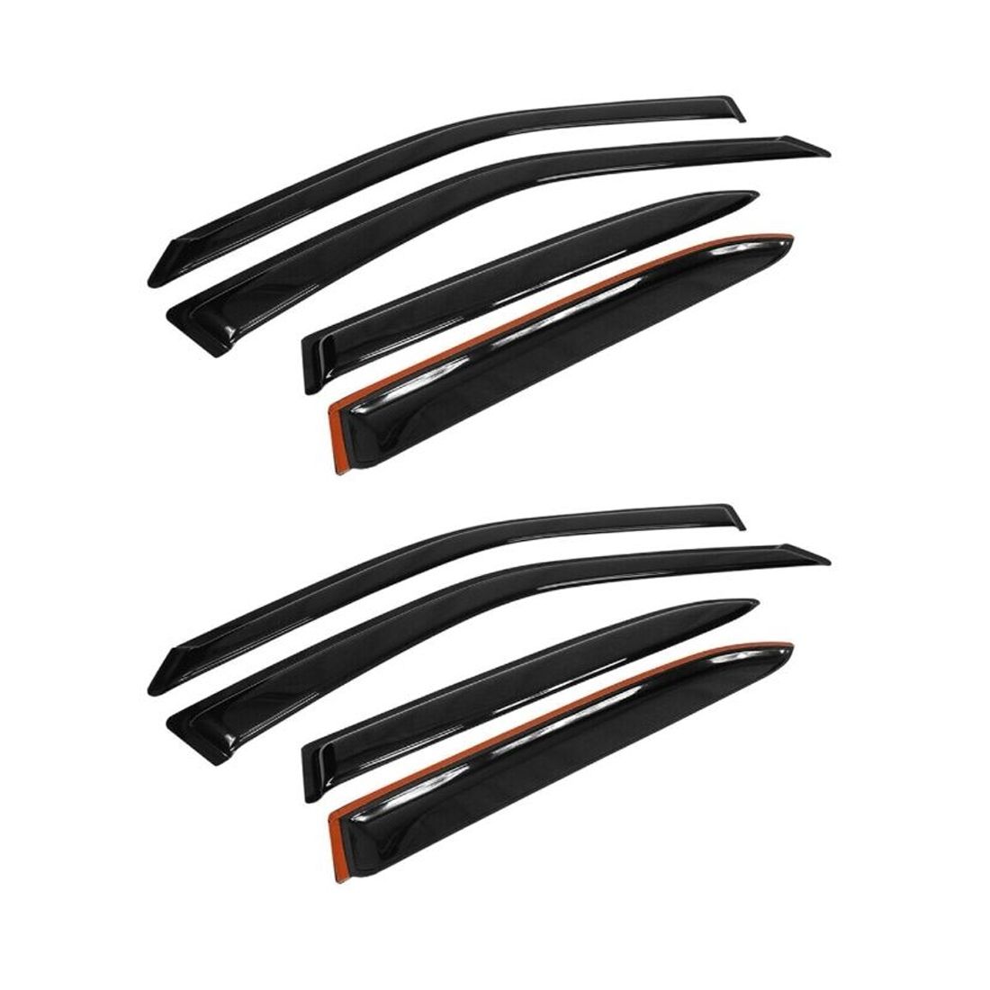 2 Sets Of - For Toyota 1998-02 Corolla Sedan Acrylic Window Visors Rain Sun Guard