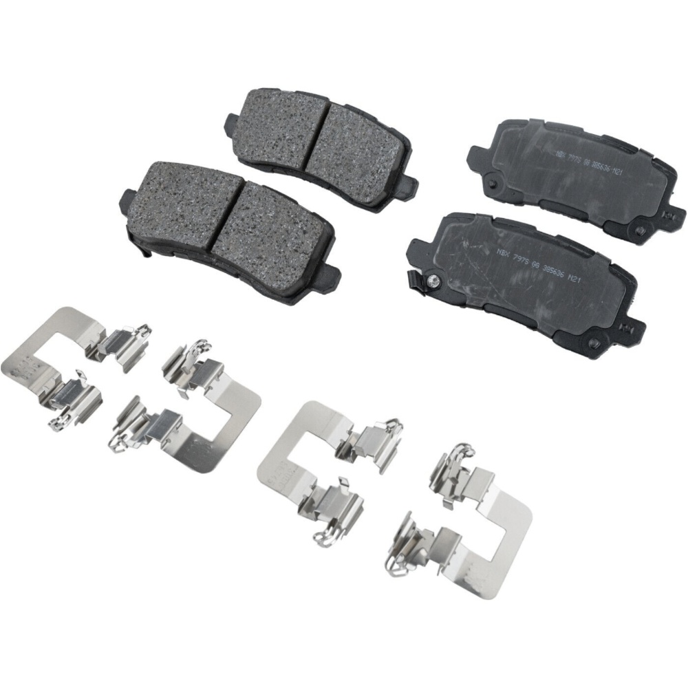 Brake Rotor Brake Pad Kit For 15-20 Acura TLX Sedan Rear Solid 2-Wheel Set FWD