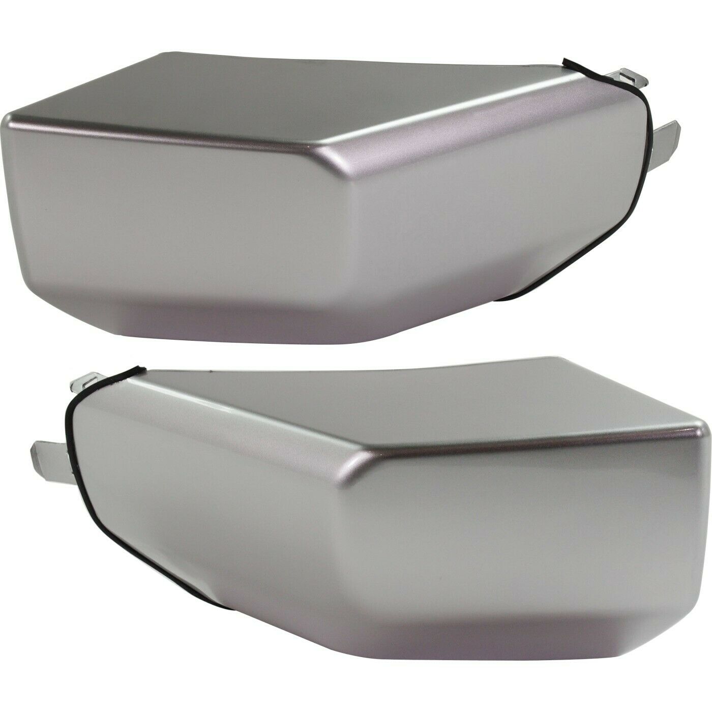 Bumper End Caps Set For 2007-2014 Toyota FJ Cruiser Base To Front Painted Silver