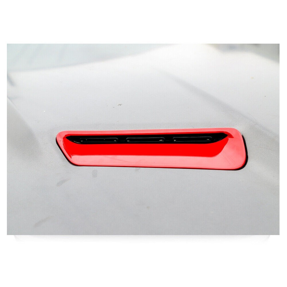 Pair Cowl Vent Hood Scoop Air Vent Trim Bezels