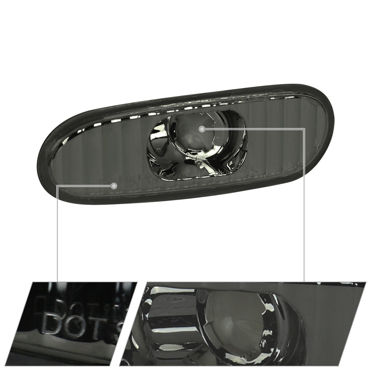 Smoke Side Marker Lights Tinted Signal