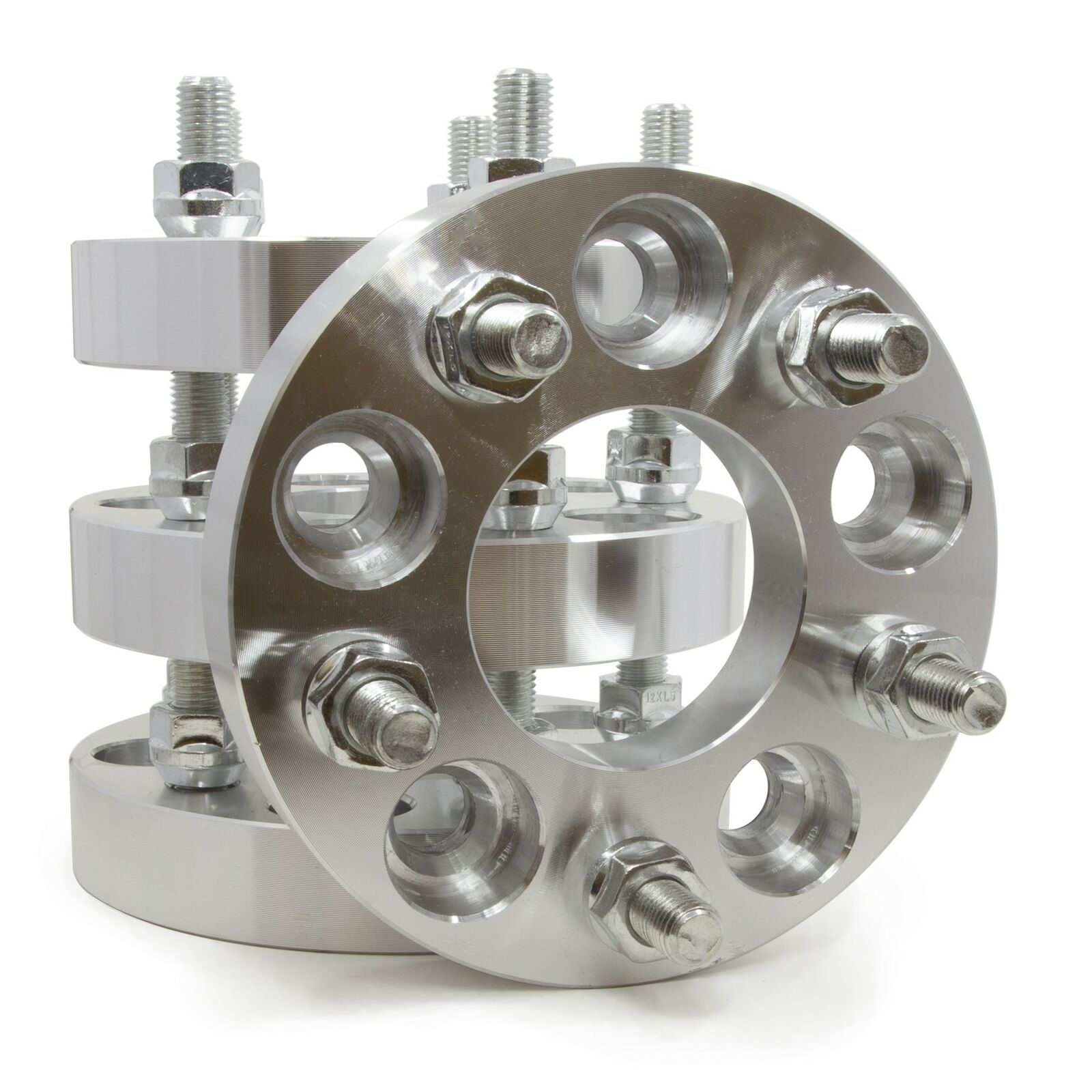 4 Wheel Spacers 5x4.5 To 5x4.5 1" Thick-12x1.5 Studs-For Acura Honda