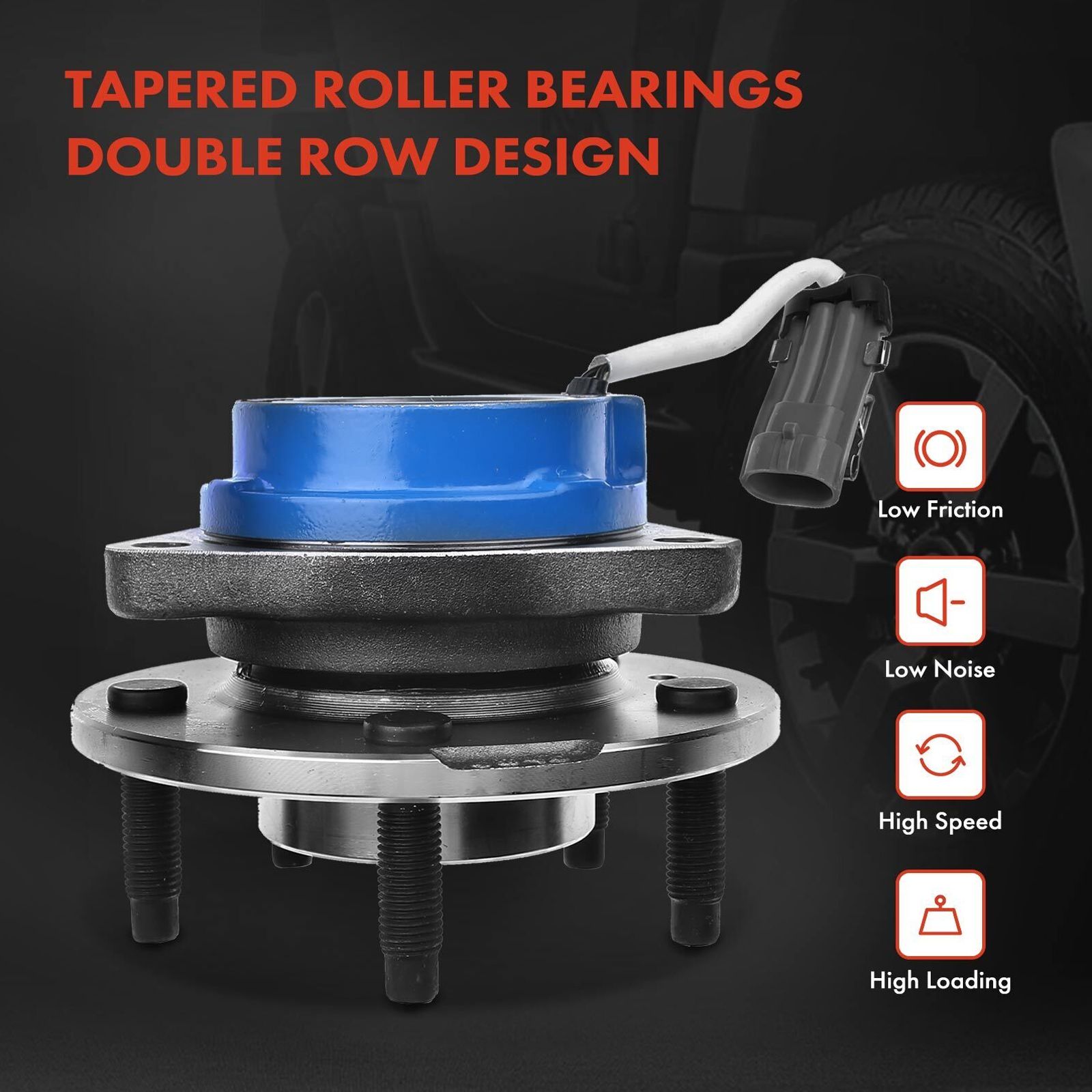 4x CV Axle Shaft + Wheel Hub Bearing For 2000-2005 Buick Century Custom Front