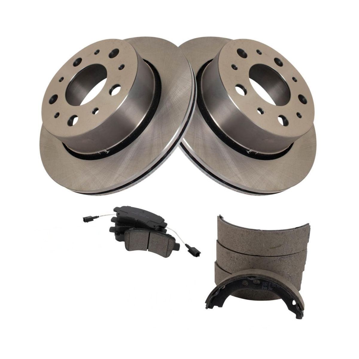 For 2014-2016 Ram 1500 2500 3500 ProMaster Rear Brake Pad & Rotor Kit
