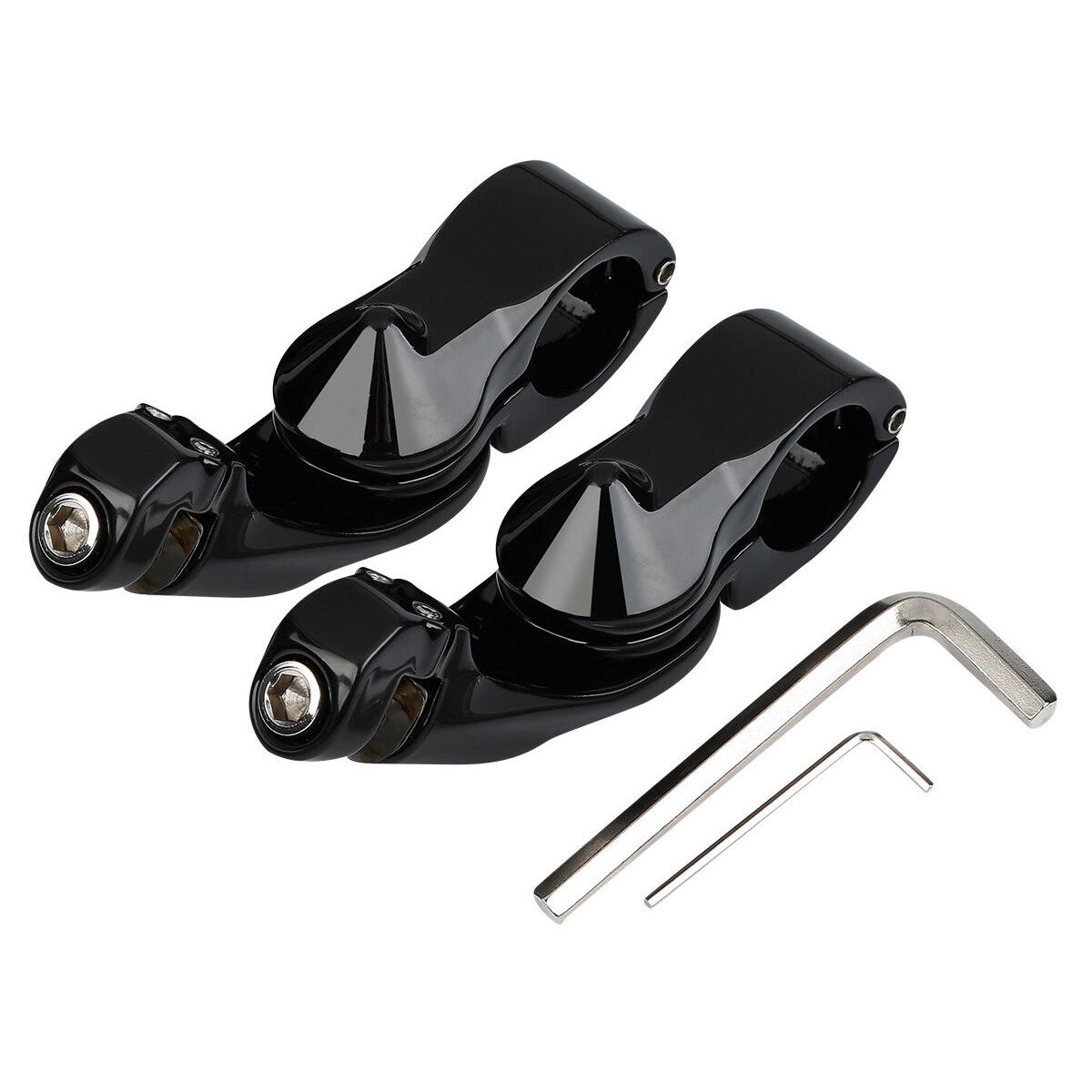 For 11-13 Blackline 1.25" Adjustable Highway Short Angled Foot Peg Mount Kit