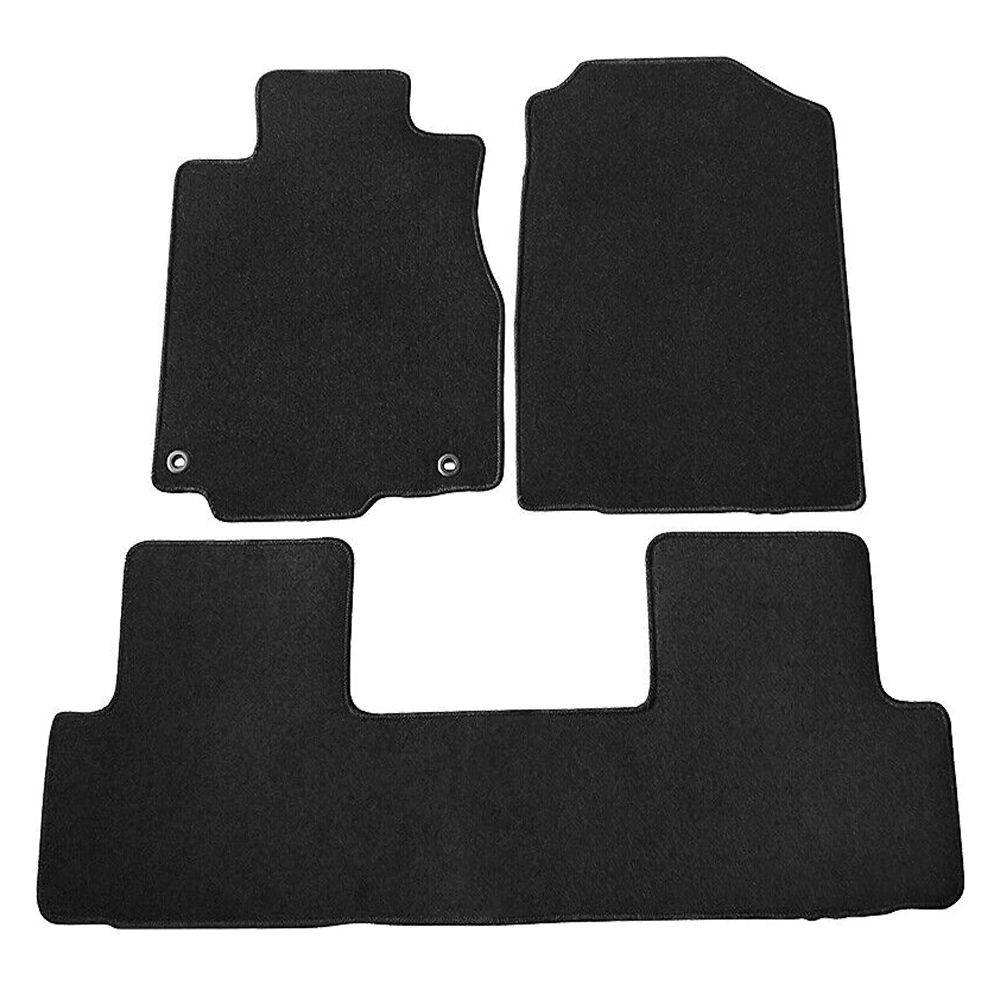 For Honda 2015-2016 CR-V EX-L Black Nylon Front Rear Floor Mats Carpets 3PC