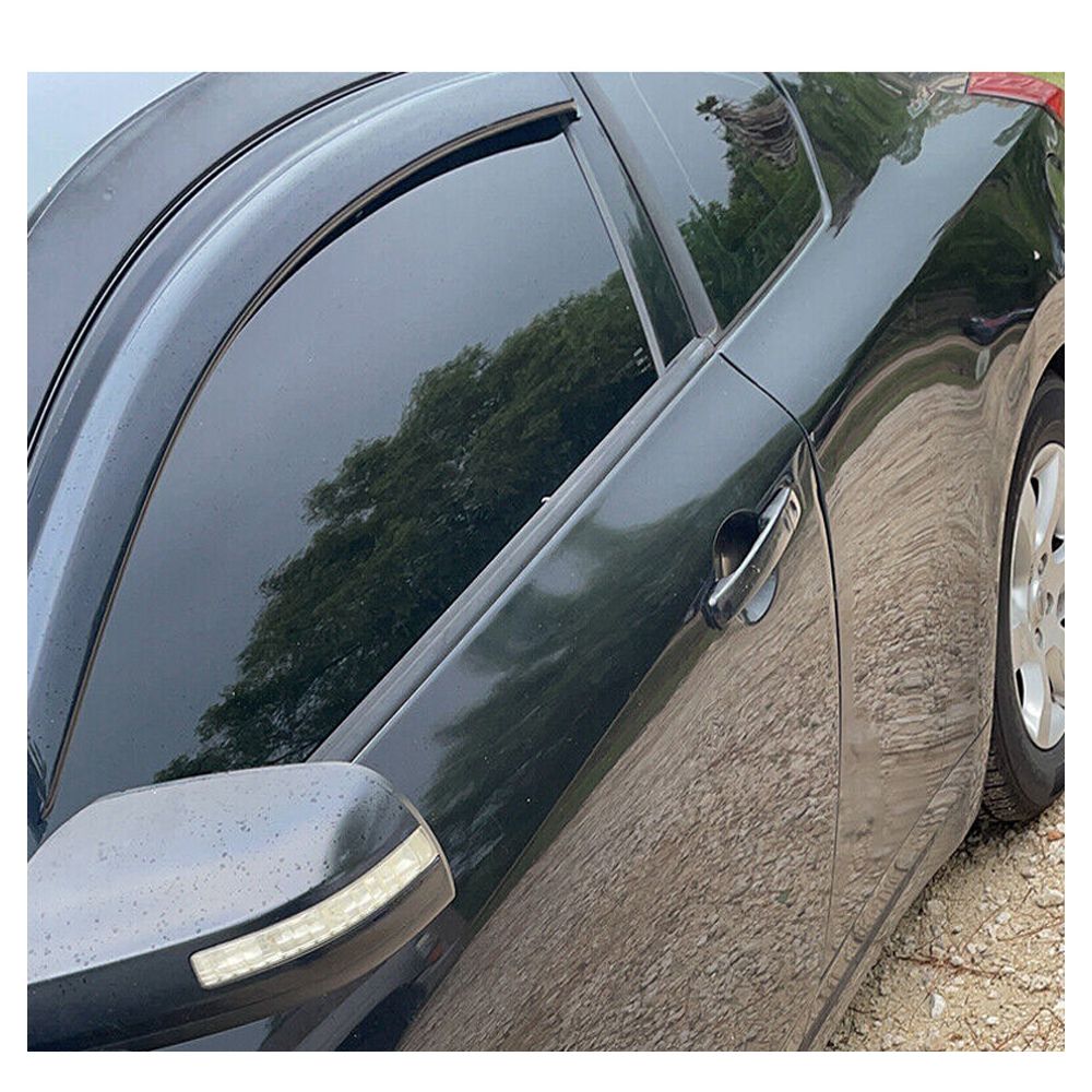 2 Sets Of - Fits 08-13 Nissan Altima D32 Coupe Tape On Acrylic Window Visors Sun Rain