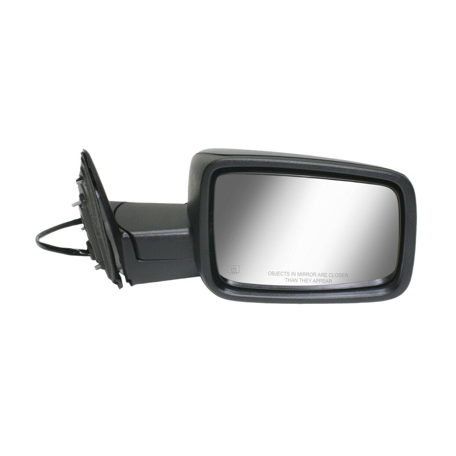 Mirror For 1500 1500 Classic 2500 Manual Folding Textured Black Front Right